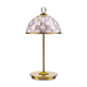 violet check led rechargeable dome table lamp 64 violet check led rechargeable dome table lamp 64