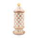 mocha check ceramic column canister 94 mocha check ceramic column canister 94