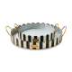 courtly stripe serving trays, set of 2 36 courtly stripe serving trays, set of 2 36
