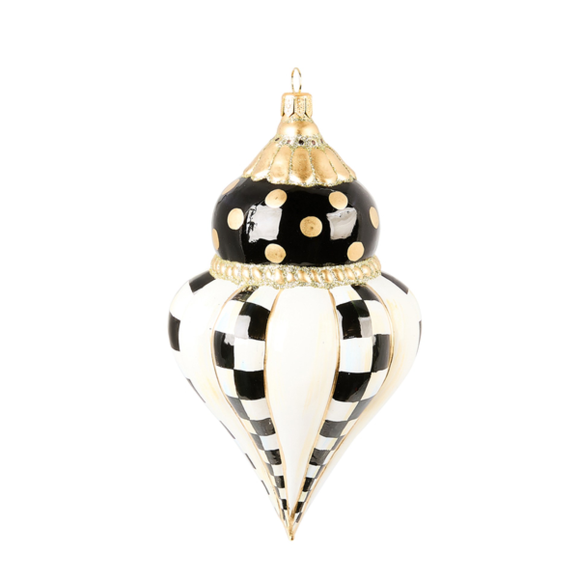 courtly noel fluted drop glass ornament 153 courtly noel fluted drop glass ornament 153