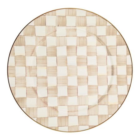 mocha check serving platter 27 mocha check serving platter 27
