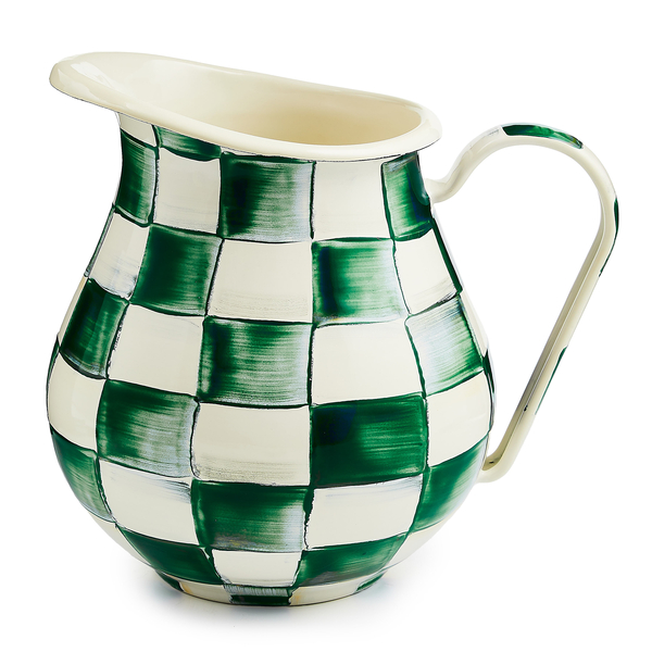 emerald check pitcher 34 emerald check pitcher 34