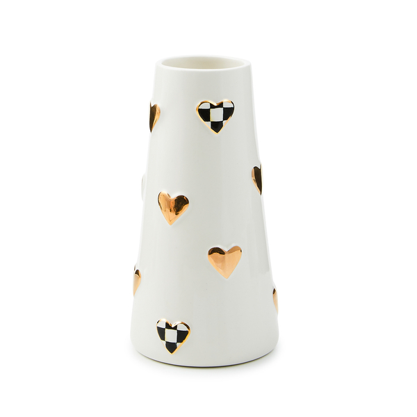 courtly check short heart vase 99 courtly check short heart vase 99