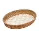 mocha check enamel & rattan large tray 39 mocha check enamel & rattan large tray 39