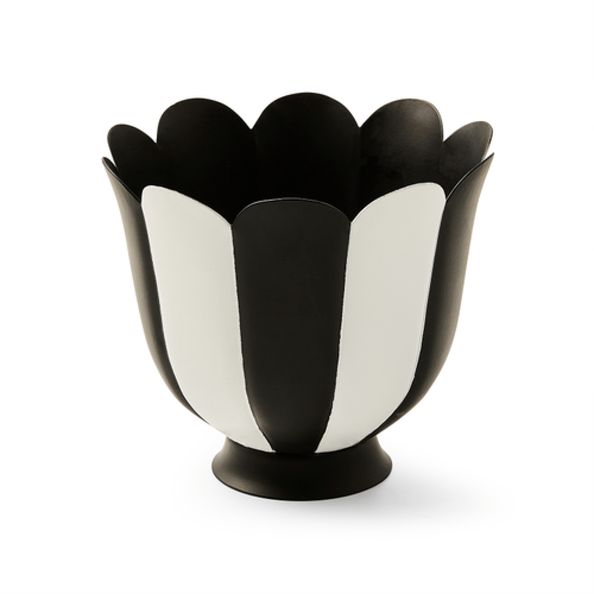 courtly stripe scalloped small flower pot 38 courtly stripe scalloped small flower pot 38