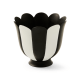 courtly stripe scalloped small flower pot 38 courtly stripe scalloped small flower pot 38