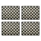 black sinamay placemats, set of 4 42 black sinamay placemats, set of 4 42