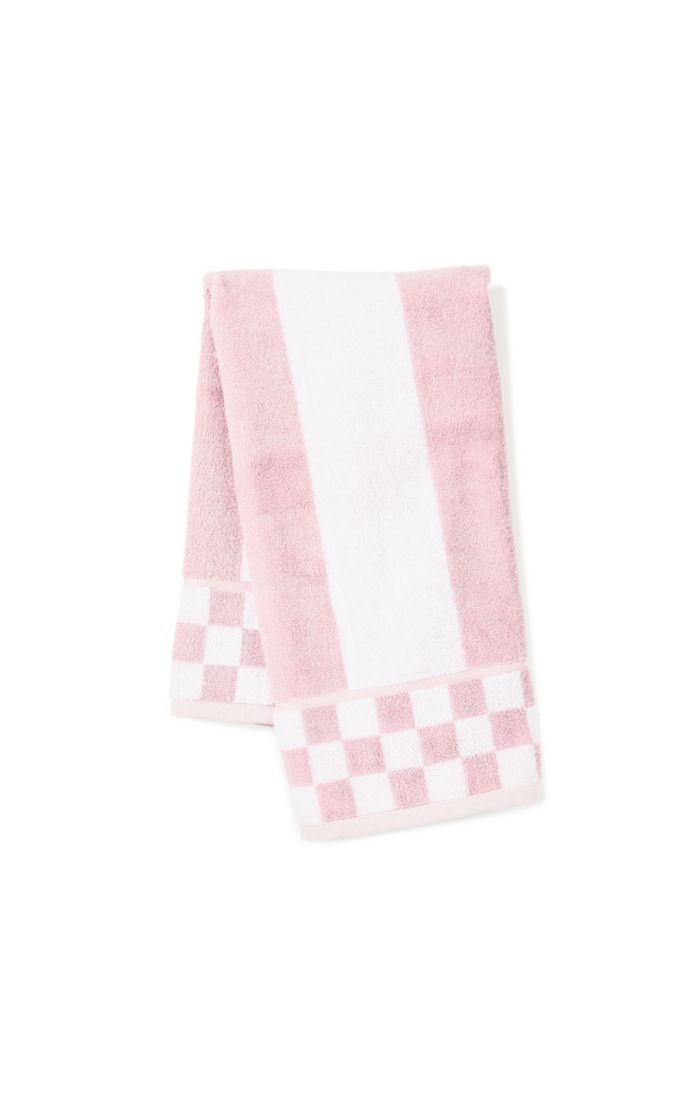 rosy stripe hand towel 36 rosy stripe hand towel 36