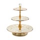 mocha check three tier sweet stand 77 mocha check three tier sweet stand 77