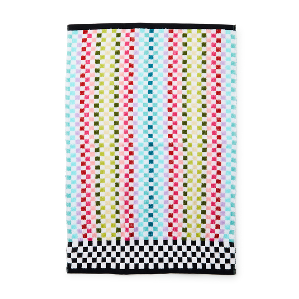 rainbow micro check hand towel 167 rainbow micro check hand towel 167