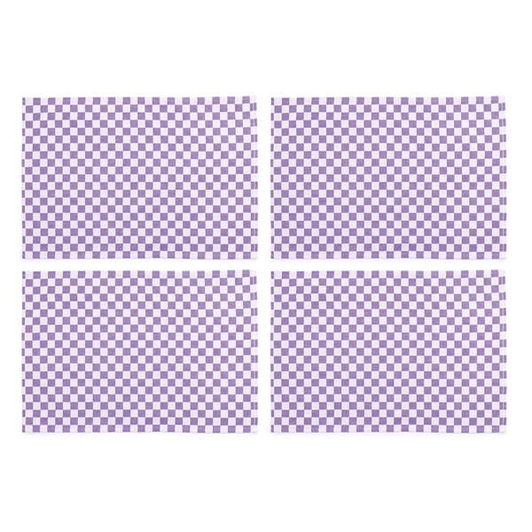plum check placemat, set of 4 47 plum check placemat, set of 4 47