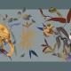 TABLE RUNNER BLUE MONKEYS 280cm 21 TABLE RUNNER BLUE MONKEYS 280cm 21