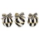 courtly noel stripe capiz ball ornaments, set of 3 1 courtly noel stripe capiz ball ornaments, set of 3 1