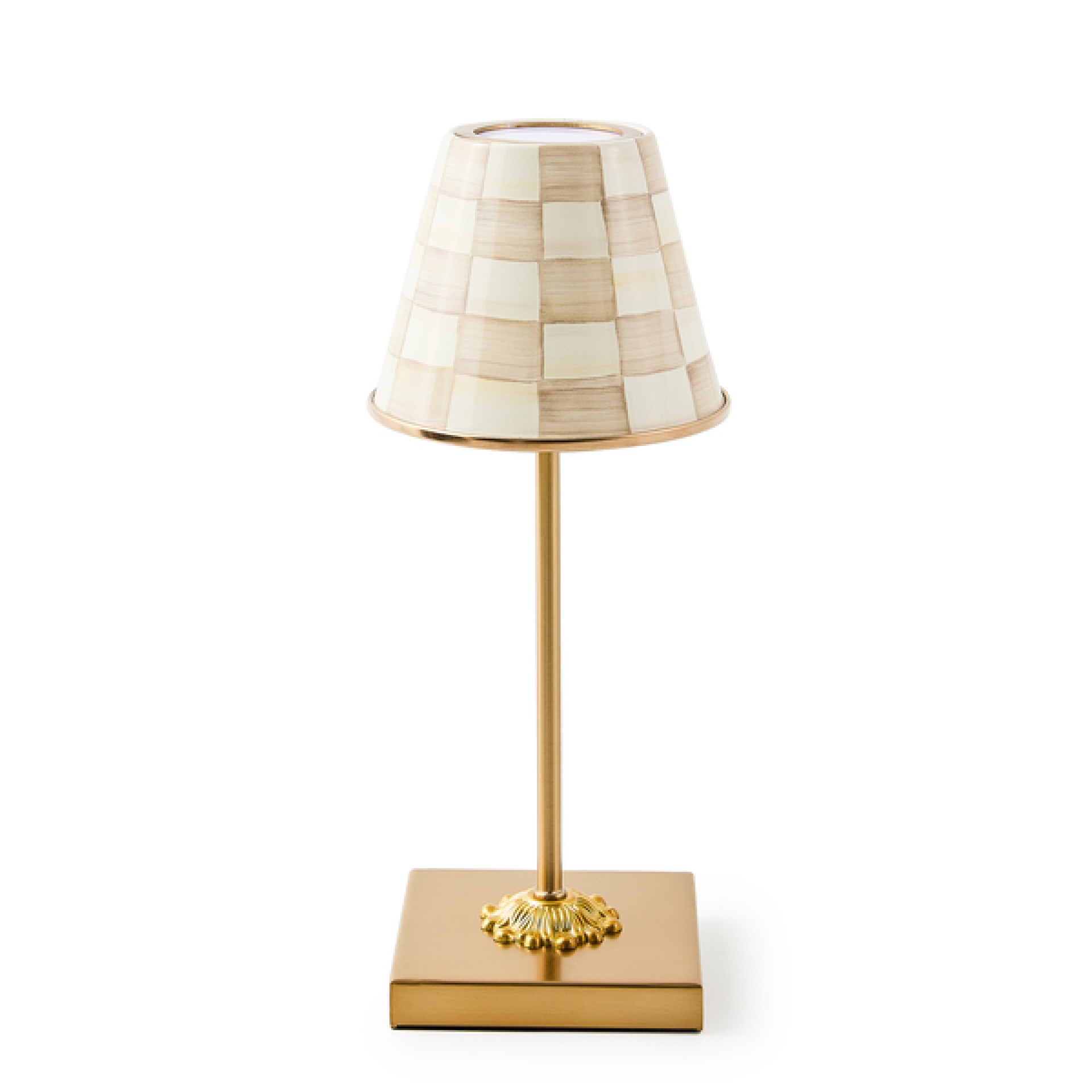 mocha check led rechargeable cafe table lamp 80 mocha check led rechargeable cafe table lamp 80
