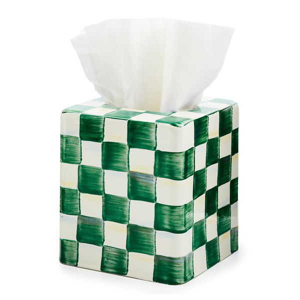 emerald check boutique tissue box cover 63 emerald check boutique tissue box cover 63