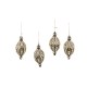 courtly noel teardrop glass ornaments , set of 4 139 courtly noel teardrop glass ornaments , set of 4 139
