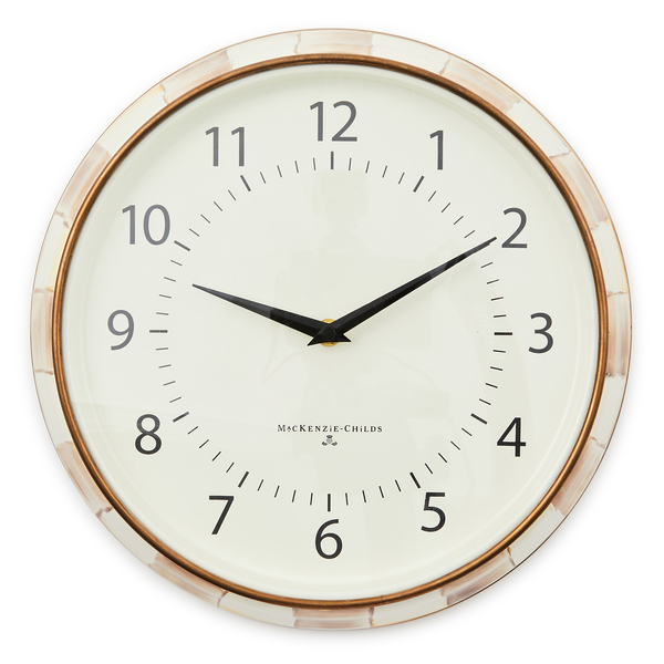 mocha check school wall clock 84 mocha check school wall clock 84