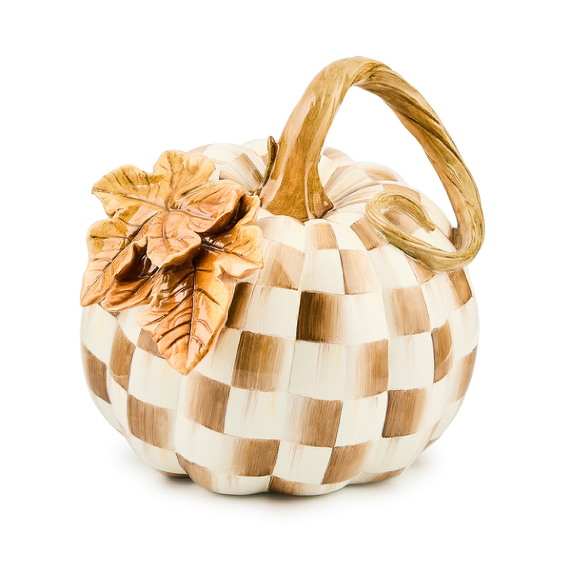 mocha check twisted stem pumpkin 45 mocha check twisted stem pumpkin 45