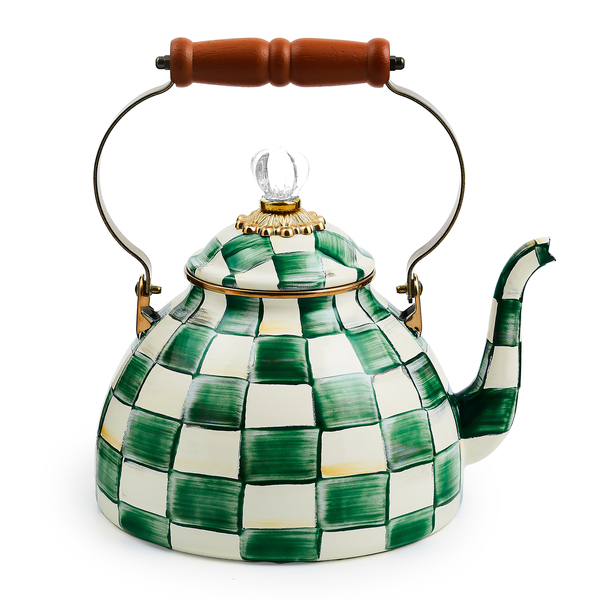 emerald check 3 quart tea kettle 30 emerald check 3 quart tea kettle 30