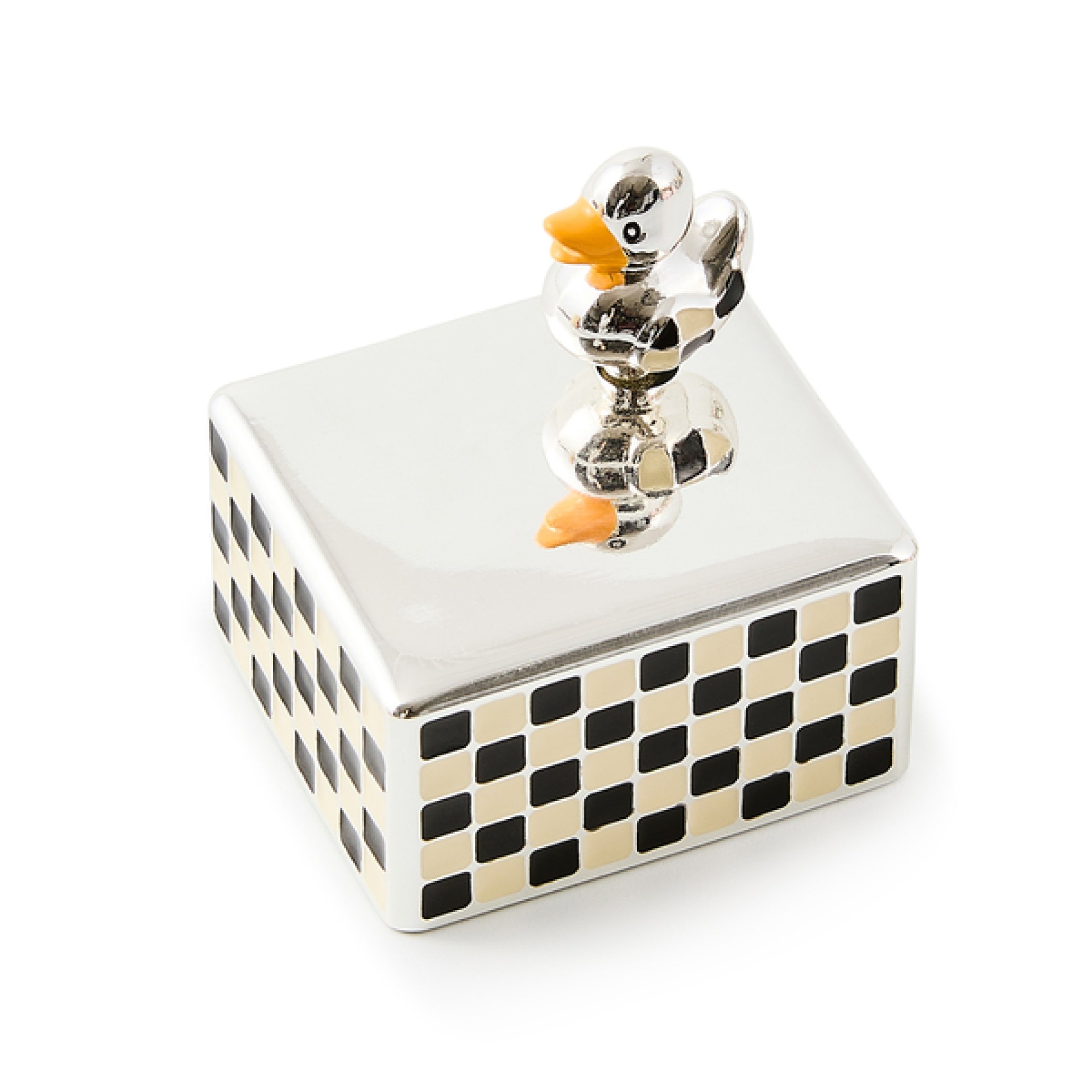 duck silver plated music box 63 duck silver plated music box 63