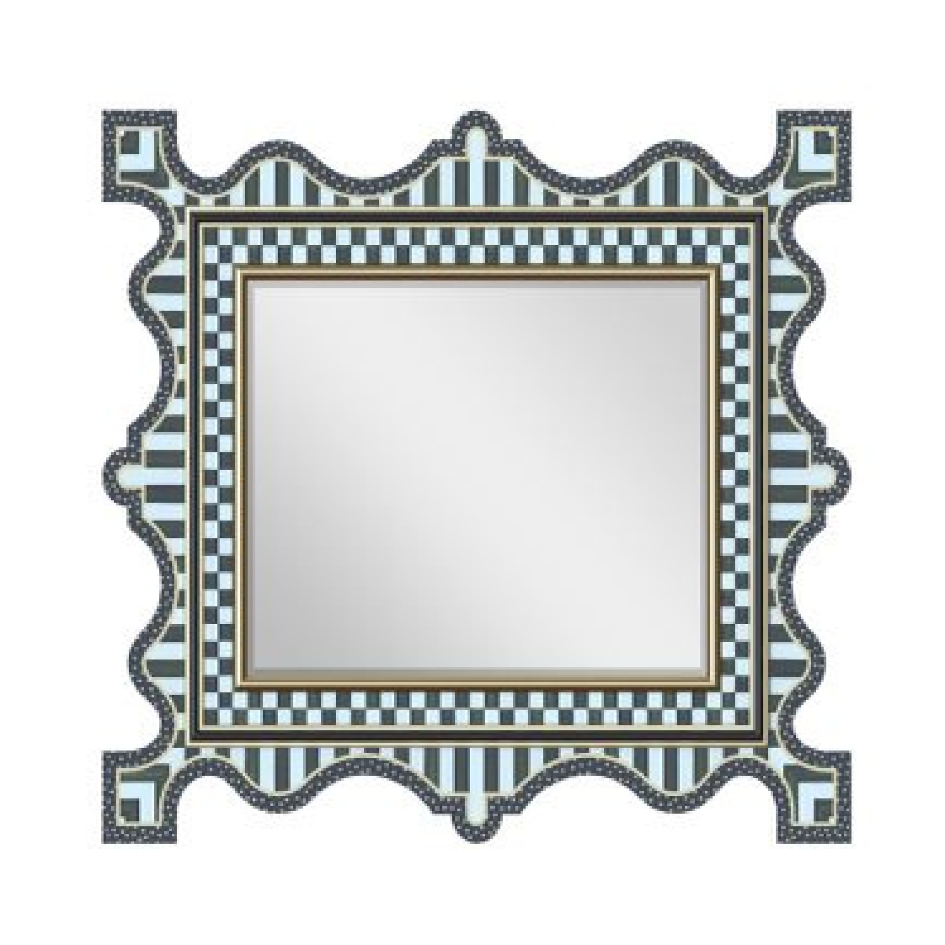 courtly check & stripe large wall mirror 49 courtly check & stripe large wall mirror 49