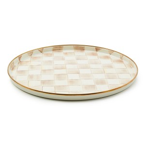 mocha check round tray 59 mocha check round tray 59