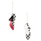 courtly high heels glass ornaments, set of 2 138 courtly high heels glass ornaments, set of 2 138