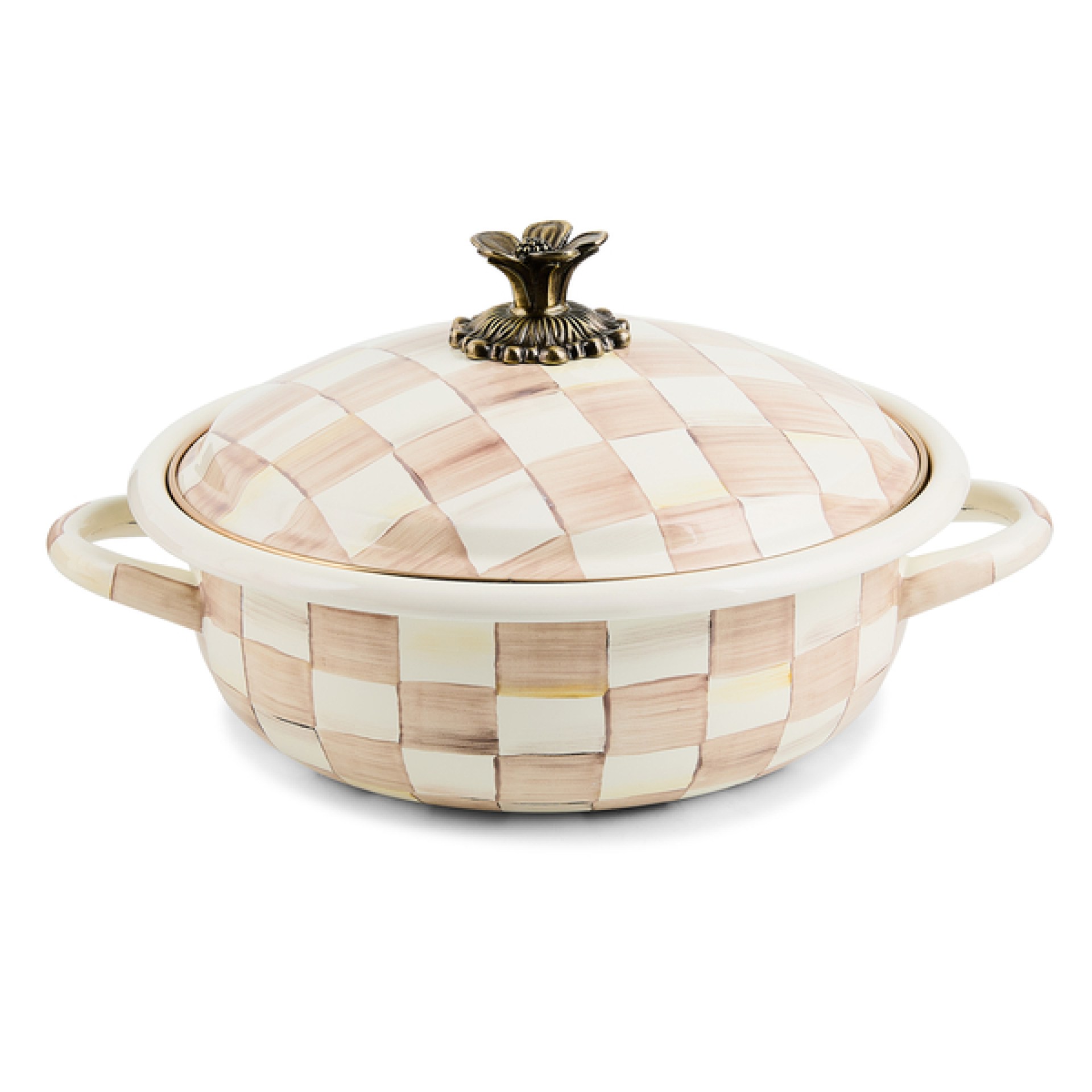 mocha check medium casserbole 138 mocha check medium casserbole 138