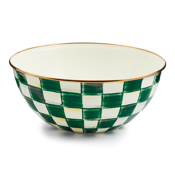 emerald check large everyday bowl 52 emerald check large everyday bowl 52