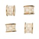 mocha check napkin rings, set of 4 125 mocha check napkin rings, set of 4 125