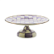 violet check small pedestal platter 118 violet check small pedestal platter 118