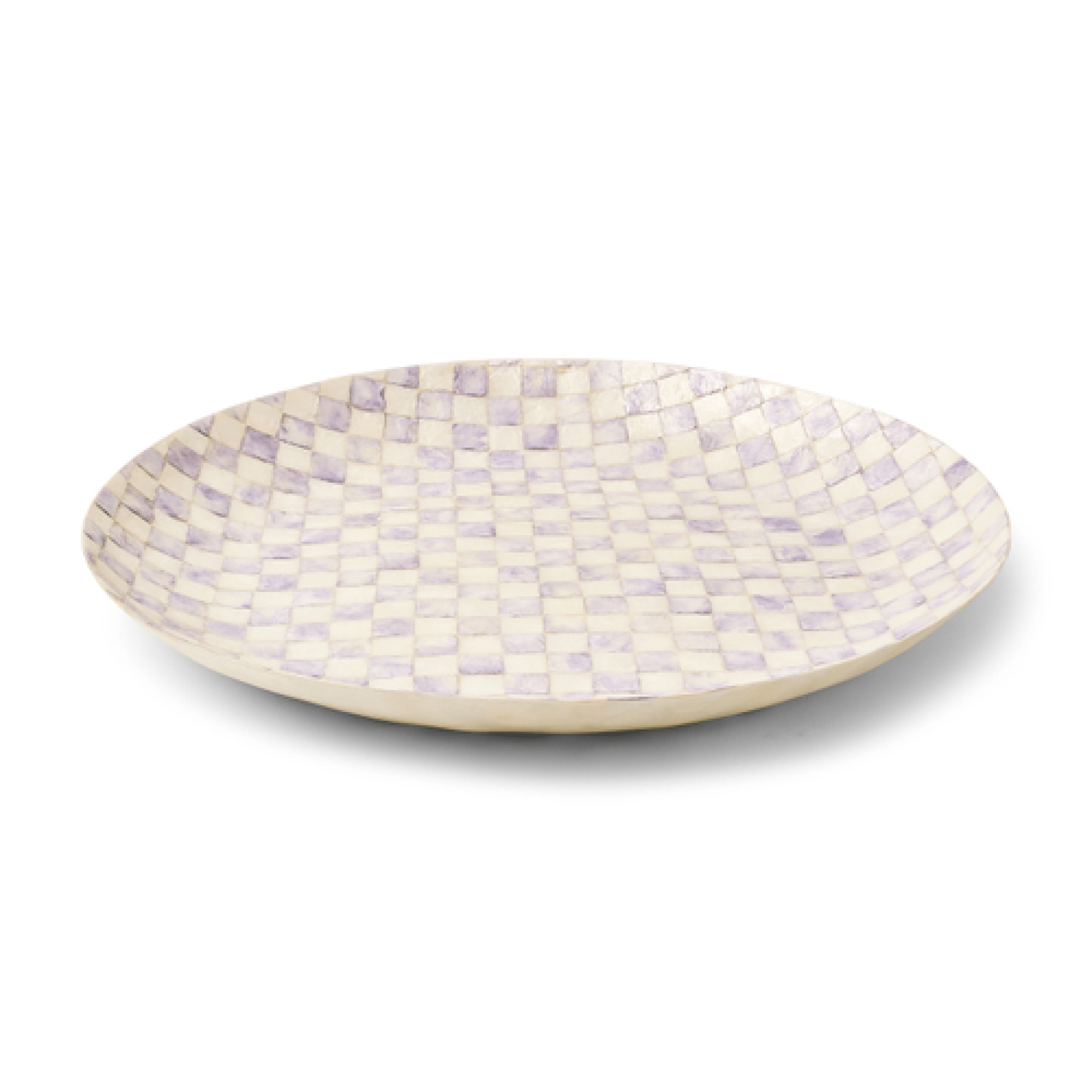 violet check decorative capiz bowl 25 violet check decorative capiz bowl 25