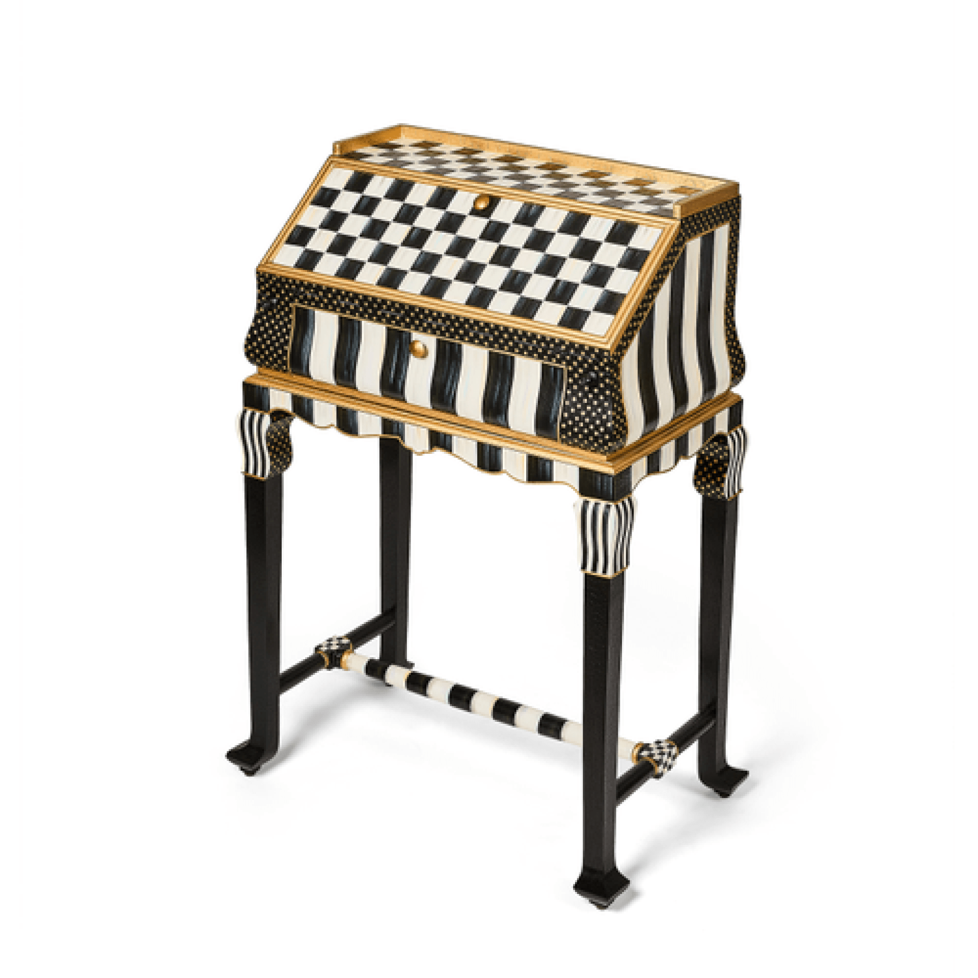 courtly check & stripe writing desk 3 courtly check & stripe writing desk 3