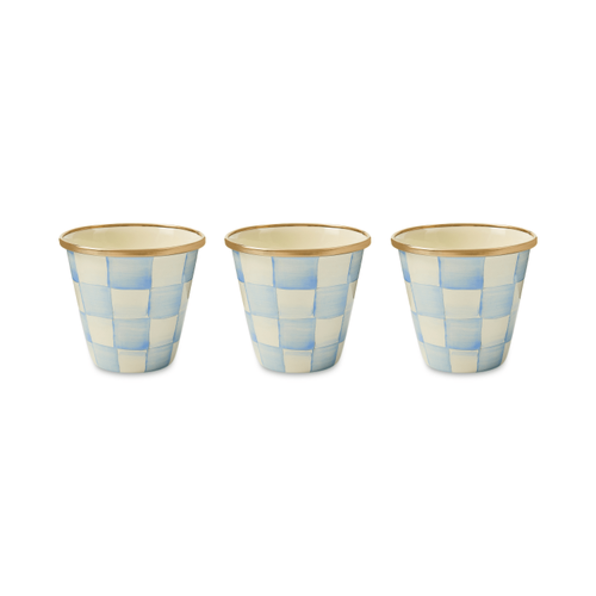 sky check herb pots, set of 3 36 sky check herb pots, set of 3 36