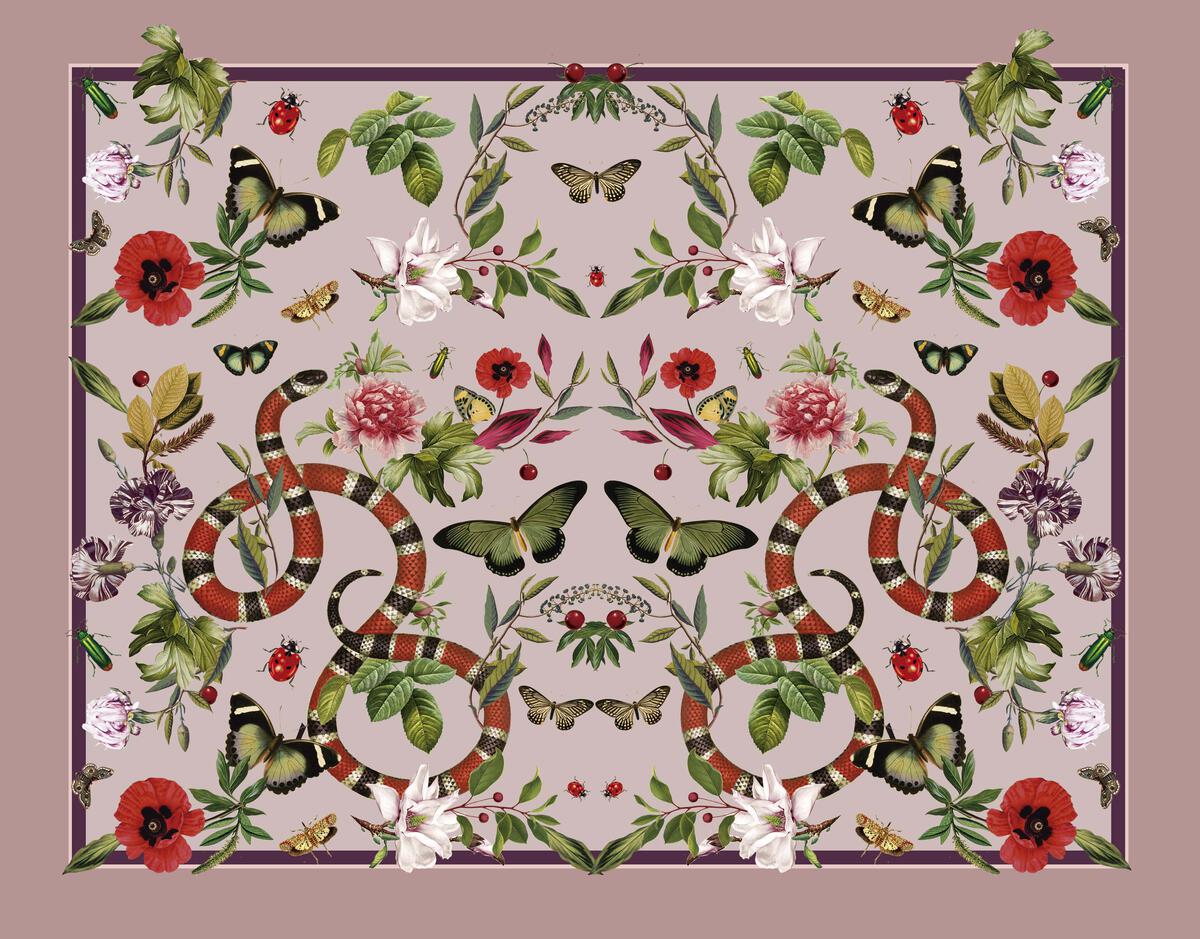 PLACEMAT PINK SERPENT 35 PLACEMAT PINK SERPENT 35