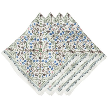 Villa Seville Napkin Set/4 - Chambray 8 Villa Seville Napkin Set/4 - Chambray 8