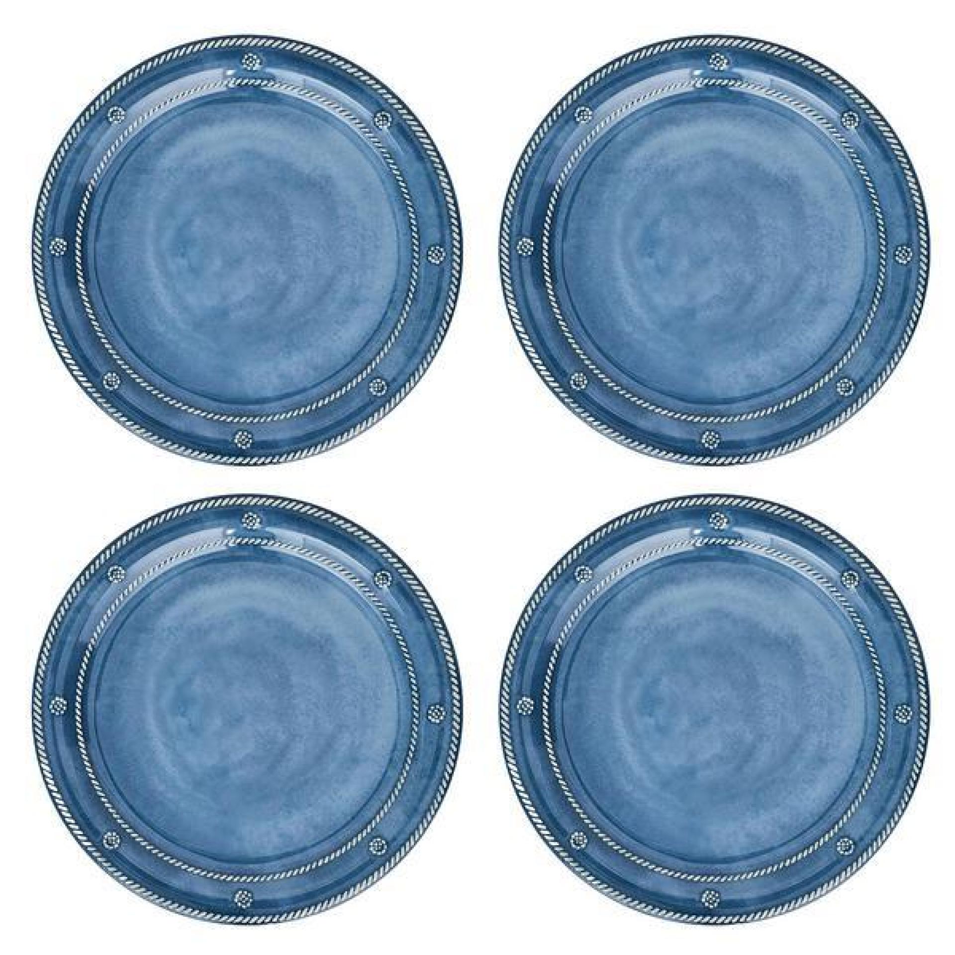 Berry & Thread Melamine Dinner Plate Set/4 - Ocean 58 Berry & Thread Melamine Dinner Plate Set/4 - Ocean 58