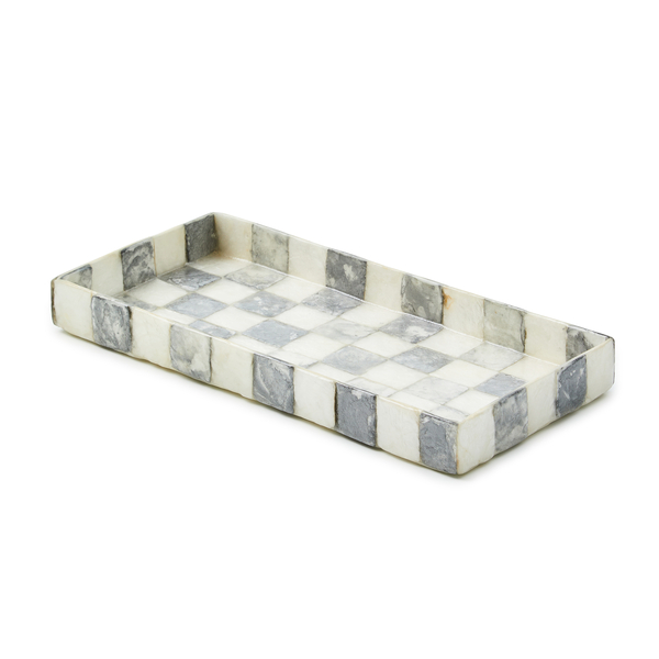 sterling check capiz vanity tray 117 sterling check capiz vanity tray 117