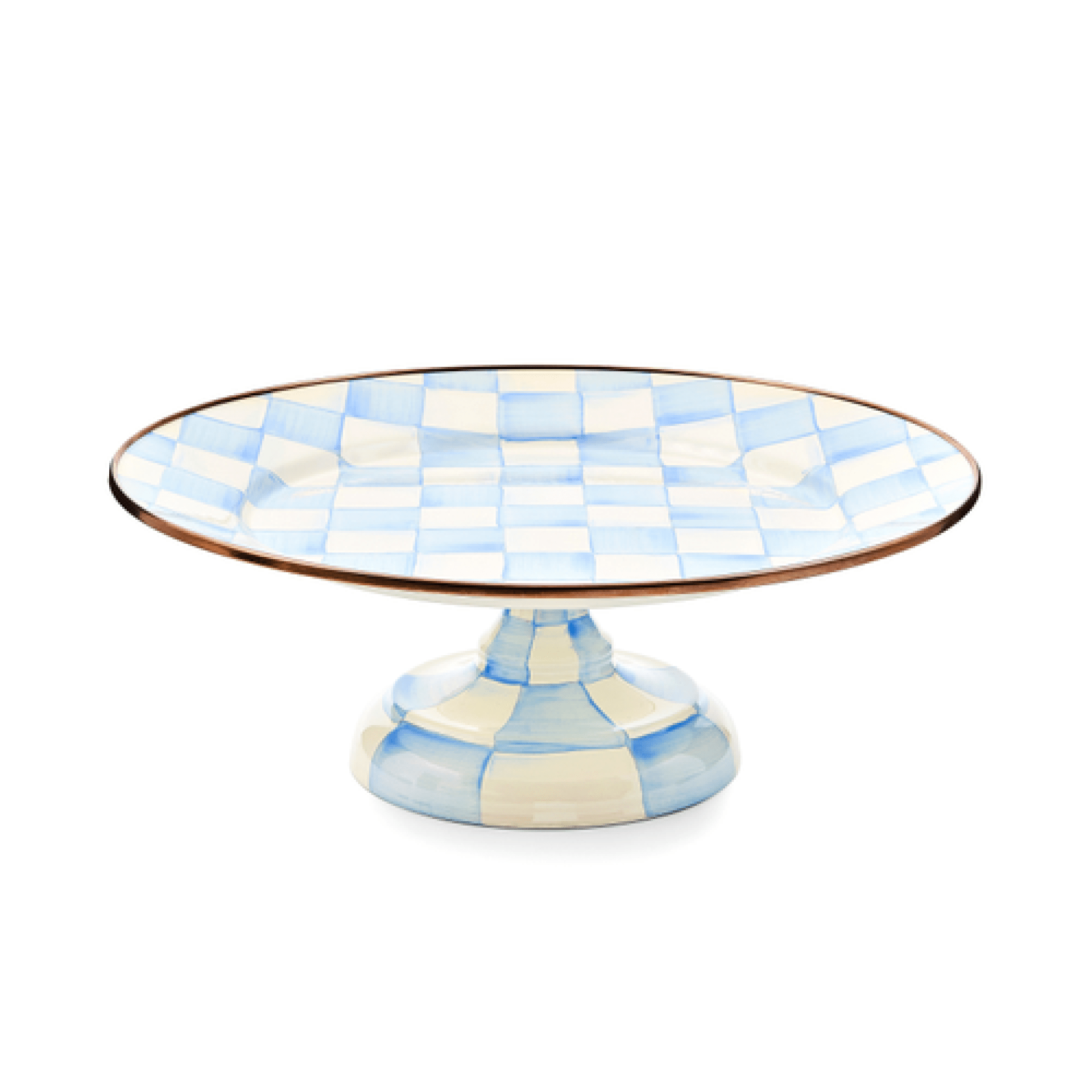 sky check small pedestal platter 50 sky check small pedestal platter 50