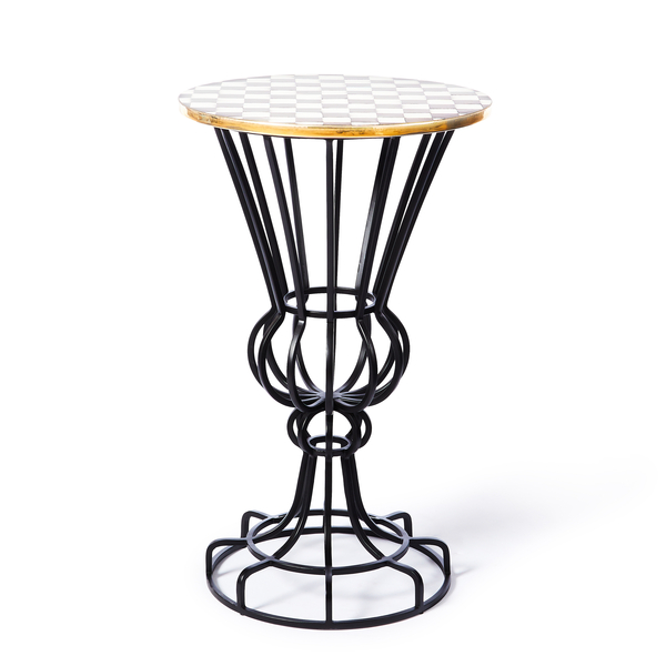 sterling check pedestal accent table 314 sterling check pedestal accent table 314