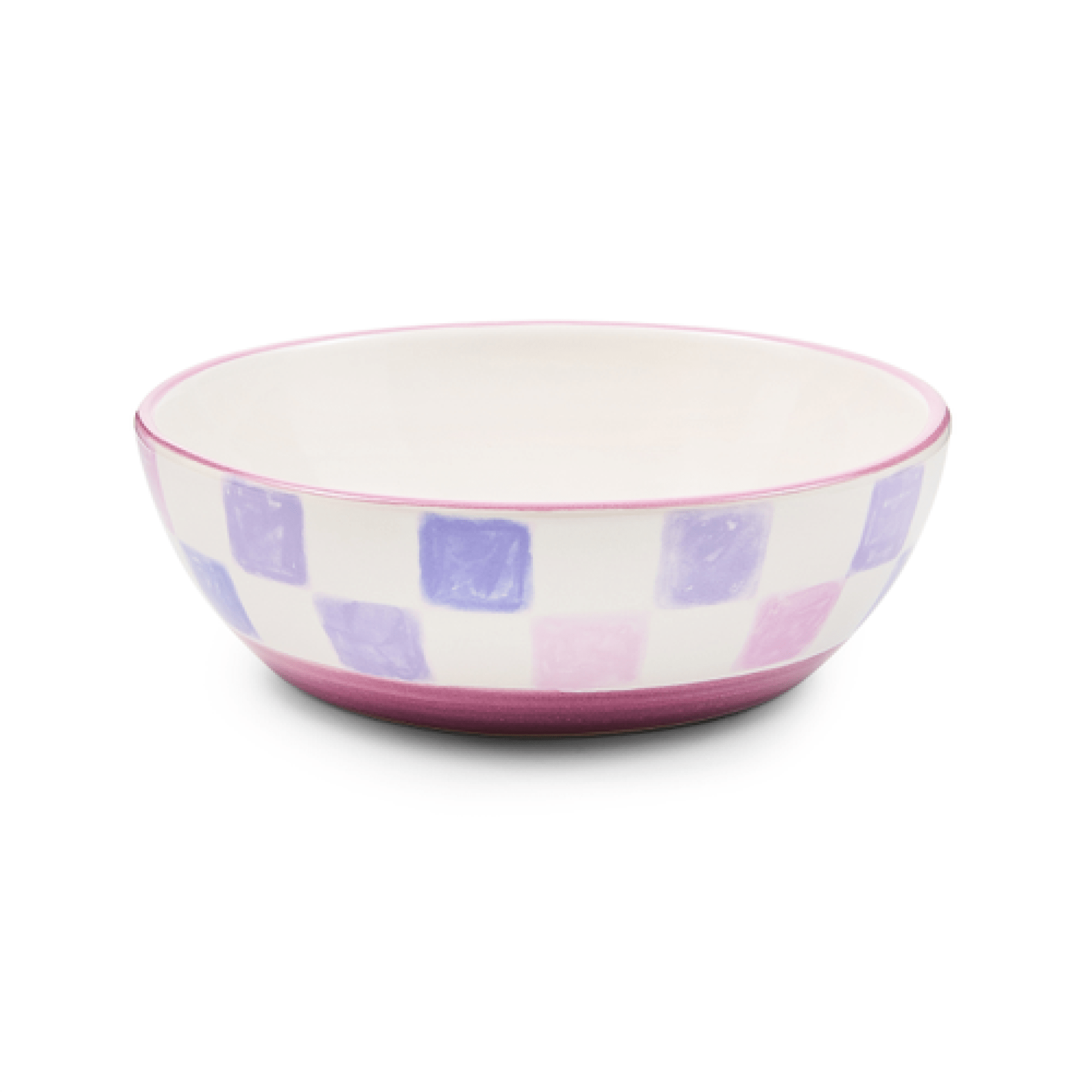 lilac check bowl 3 lilac check bowl 3
