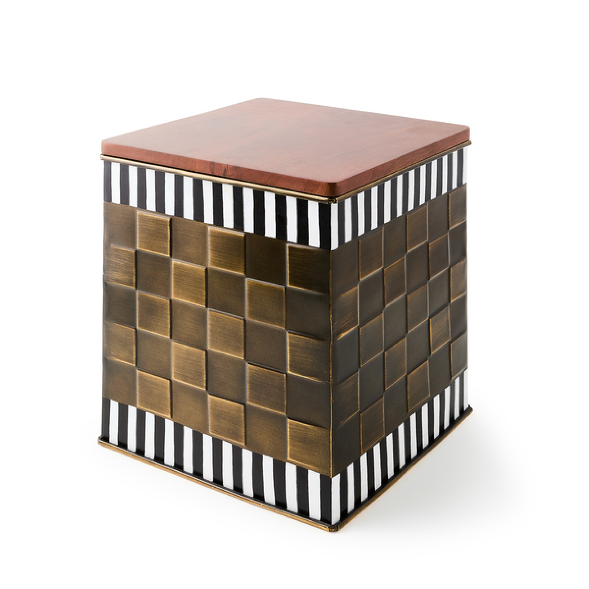 courtly stripe short storage bin 16 courtly stripe short storage bin 16