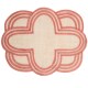 Scallop Stripe Placemat - Coral 41 Scallop Stripe Placemat - Coral 41