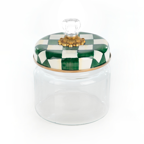 emerald check small kitchen canister 73 emerald check small kitchen canister 73