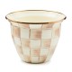 mocha check large flower pot 61 mocha check large flower pot 61