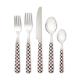 courtly check bistro flatware 5 piece place setting 5 courtly check bistro flatware 5 piece place setting 5