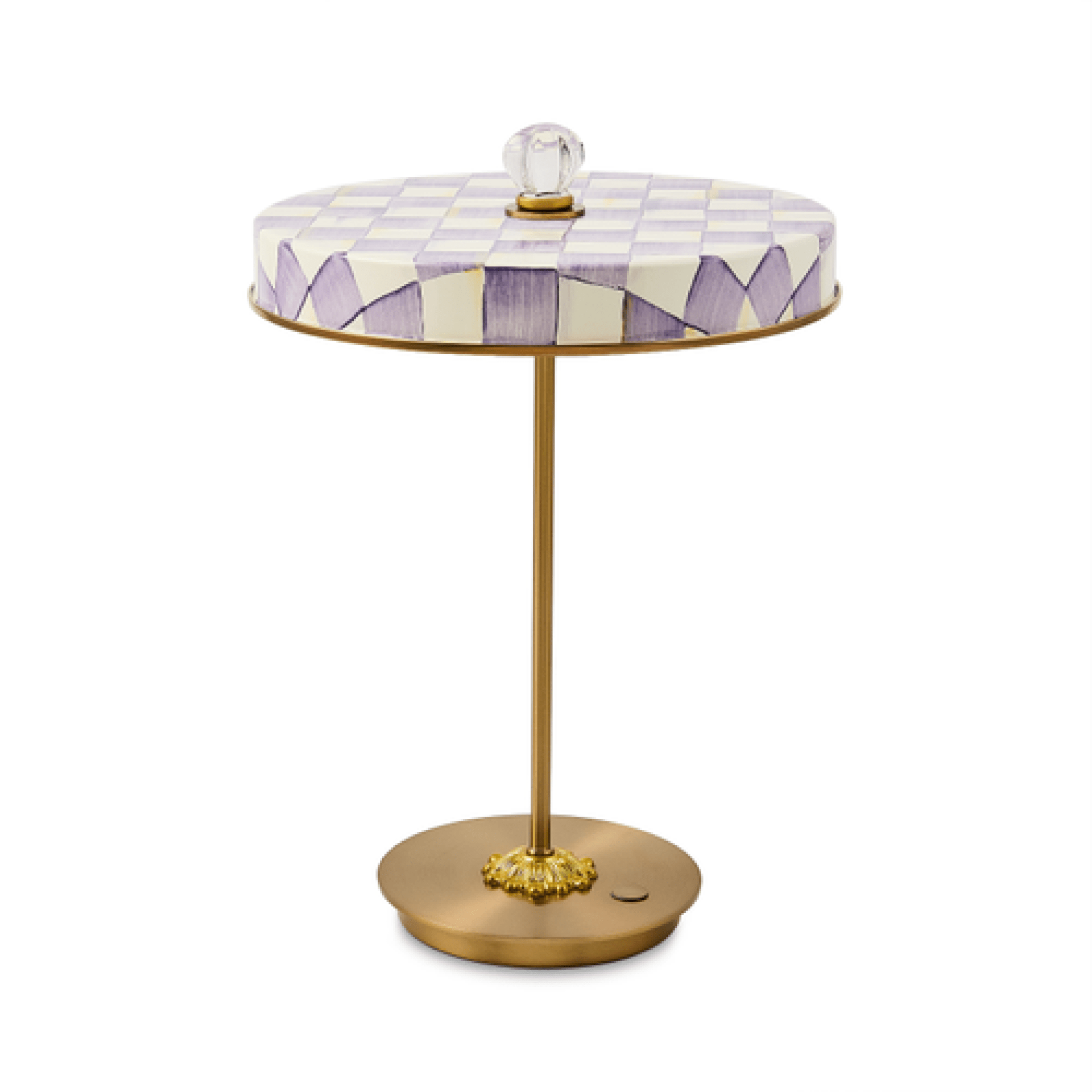 violet check led rechargeable disk table lamp 63 violet check led rechargeable disk table lamp 63