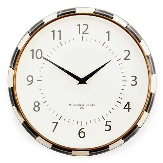 Courtly Check School Wall Clock 3 Courtly Check School Wall Clock 3