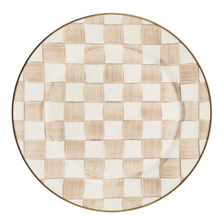 mocha check charger/plate 17 mocha check charger/plate 17