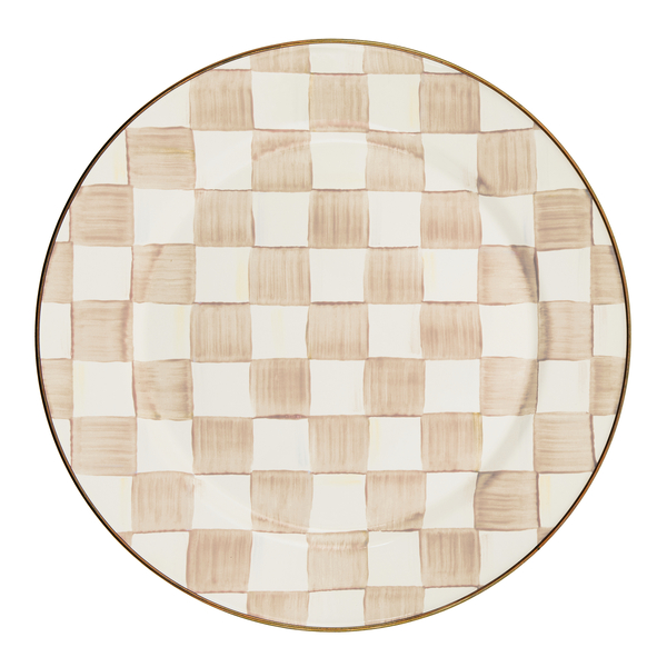 mocha check charger/plate 17 mocha check charger/plate 17
